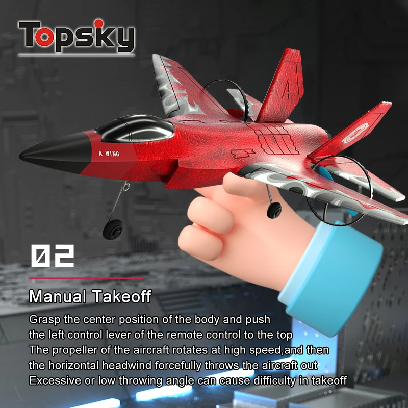 High Quality 2.4Ghz 2.5 Channel Foam EPP RC Model Plane With Light Foam Electric Remote Control Fighter Airplane Glider Toys