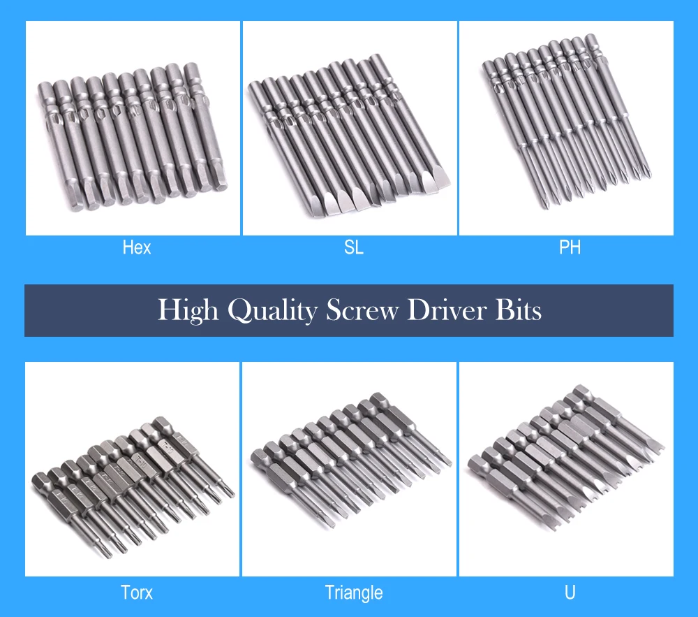 High Quality Screw Driver Bits H5 60mm T10 Torx Head Durable Screw-driver Bits With Best Price