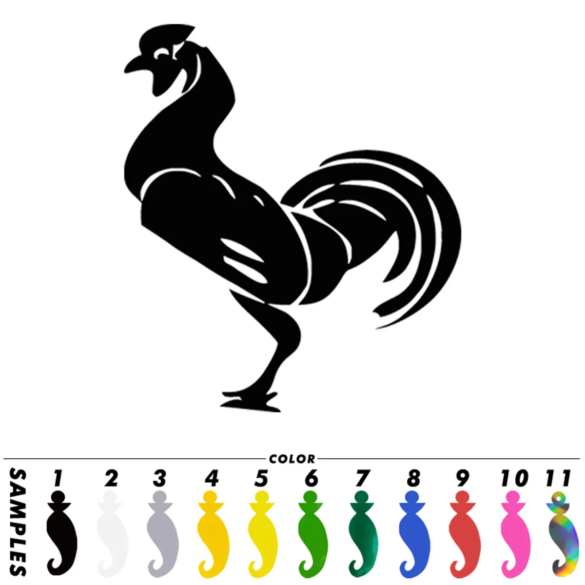 Cock Rooster Car Sticker Window Door Wall Bumper Laptop Truck Vinyl Decal Gift Die Cut Decals Laptop Window Glass