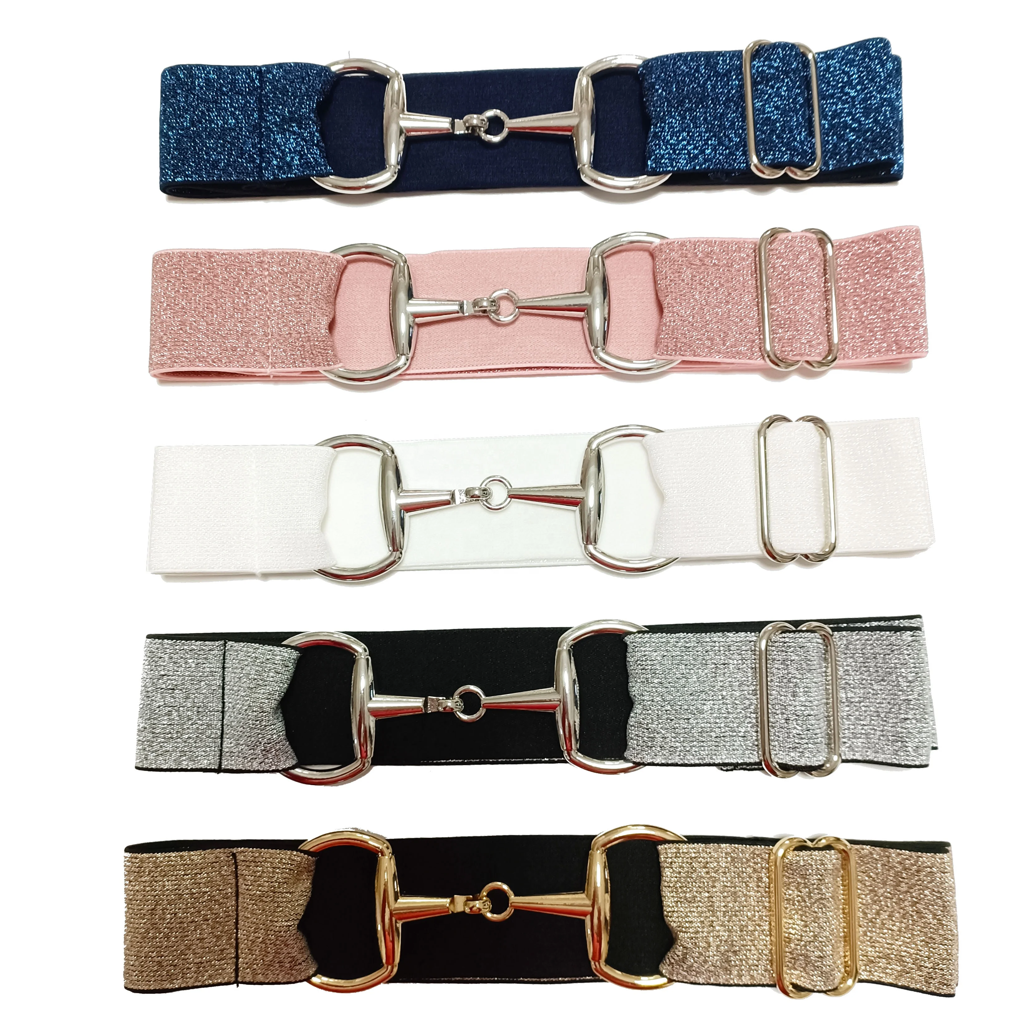Free Engraved Logo 1.5 Inch 4 cm Elastic Equestrian Bit Belt Horse Products