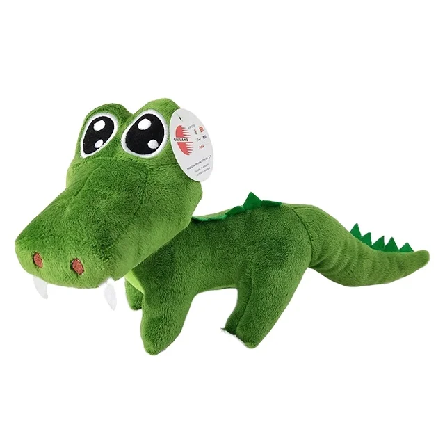 Custom Cute Soft Green Stuffed alligator crocodile Plush Toy Animal