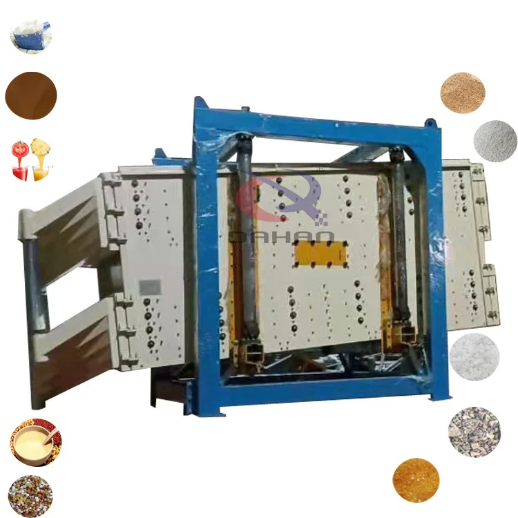Electromagnetic Materials Tumbler Powder Swing Rectangular Square Gyratory Machine Grading Mobile Vibrating Screen