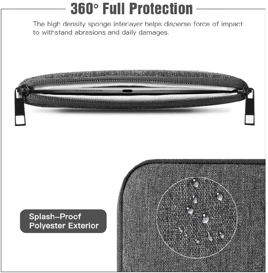 TiMOVO 9-11 Inch Tablet Sleeve Case for iPad Air 4 10.9 Pro 11 Galaxy Tab A9 PLUS 11 inches