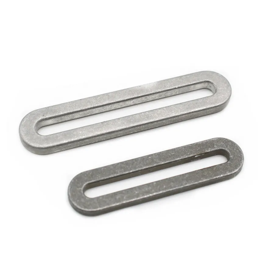 Custom 25mm /38mm/50mm Luggage accessories Inner Width Aluminum Oval Ring Slide Buckle For Webbing Accessories