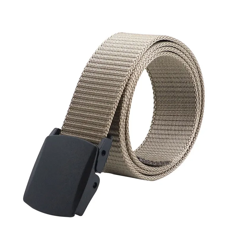 38mm Custom Men Nylon Webbing Belt with Plastic Buckle