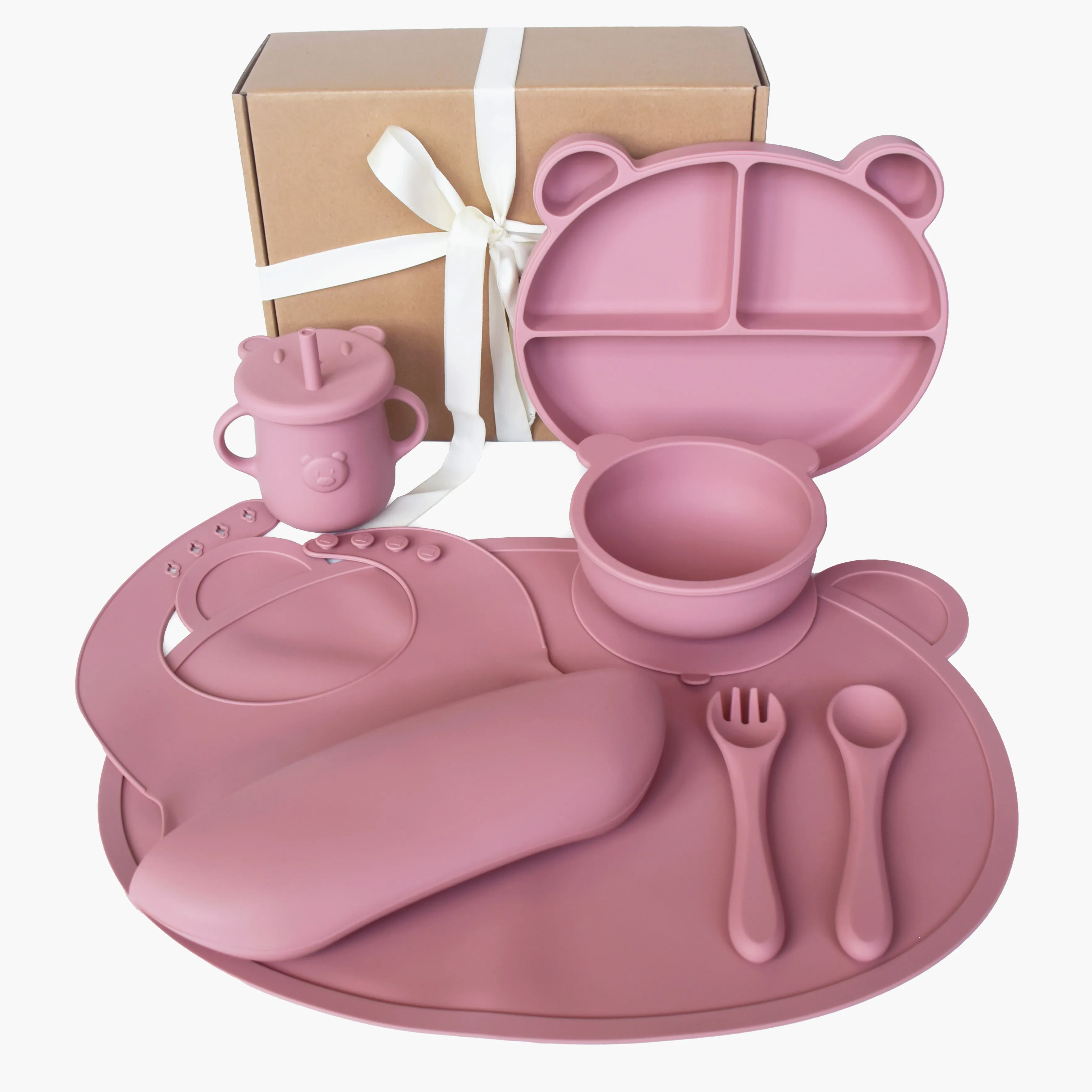 Hot Selling Animal Style Baby Silicone Suction Plate Non-Slip Bowl Feeding Supplies for Kids & Toddlers