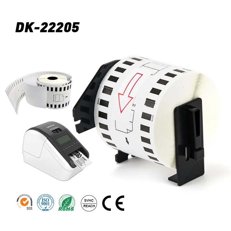 1744907 4xl 12 мм 62 X 30 48 м 450 цветные совместимые для dk1201 99014 доставки брат DK-22205 индивидуальные этикетки Dymo