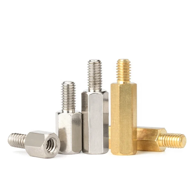 male female threaded carbon steel aluminium hex pillar step 5mm standoff spacer
