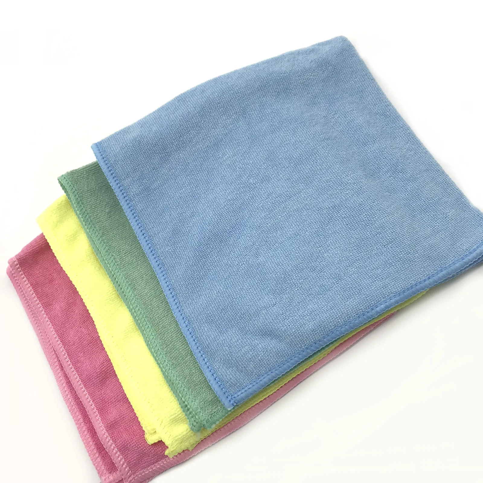 Terry cloth 40x40cm microfiber cleaning cloth Blue color microfiber drying towel microfibre polishing towel