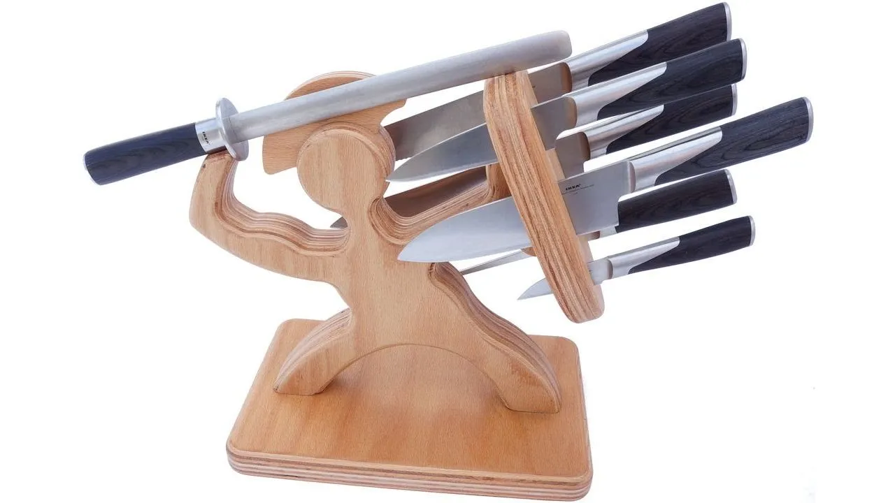  Multifuncation Freestyle Powerful Kitchenware Hot Sale Knife Holder Kitchen Set With