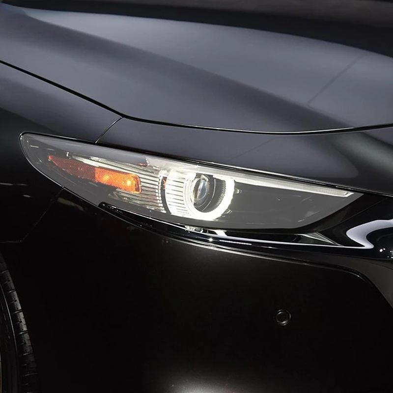 2 шт. Прозрачная Черная защитная пленка для автомобильных фар Mazda 3 BP 2019 2020