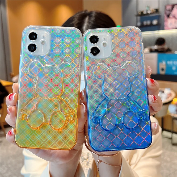 Градиентный Блестящий Защитный чехол для телефона iphone