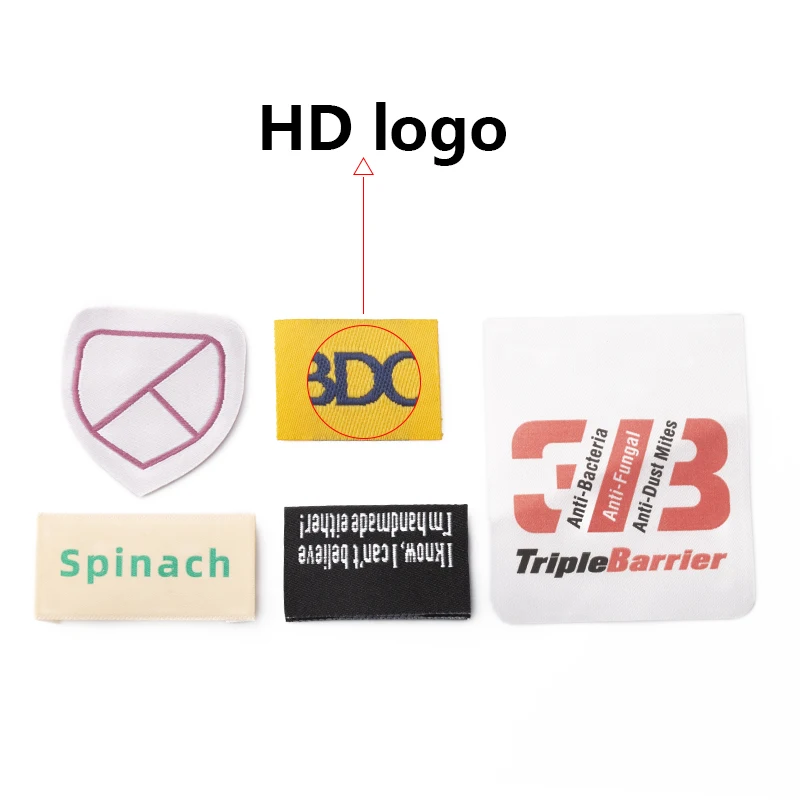 Custom Garment Labels Diy brand logo Fabric Tag cloth label For Apparel Clothing patch Woven Label