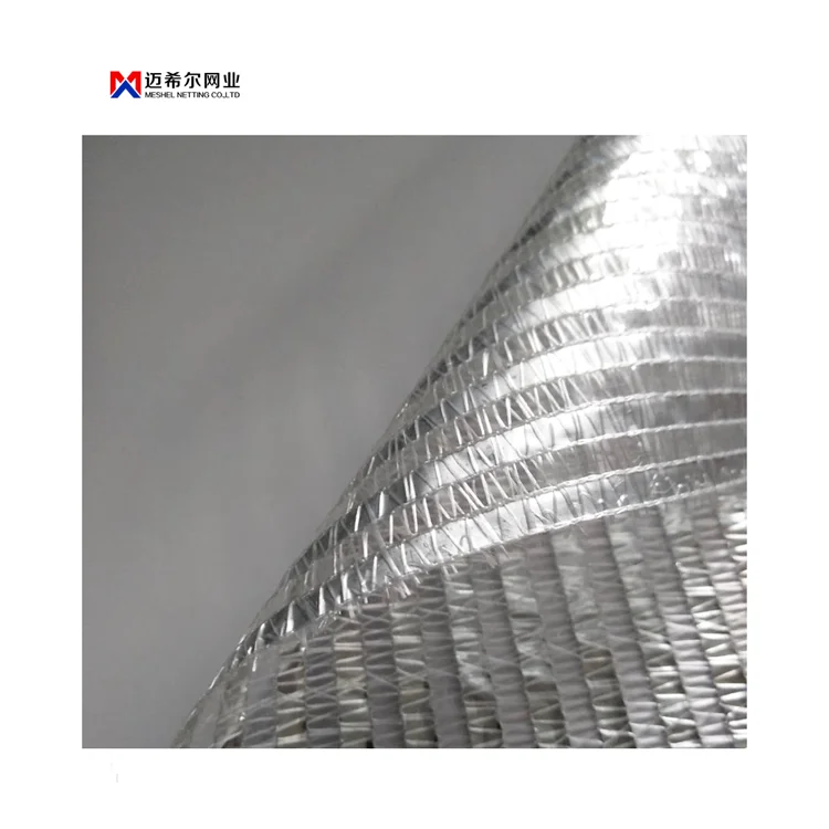 woven silver shade mesh/greenhouse shading net aluminet/heat control aluminum shade net