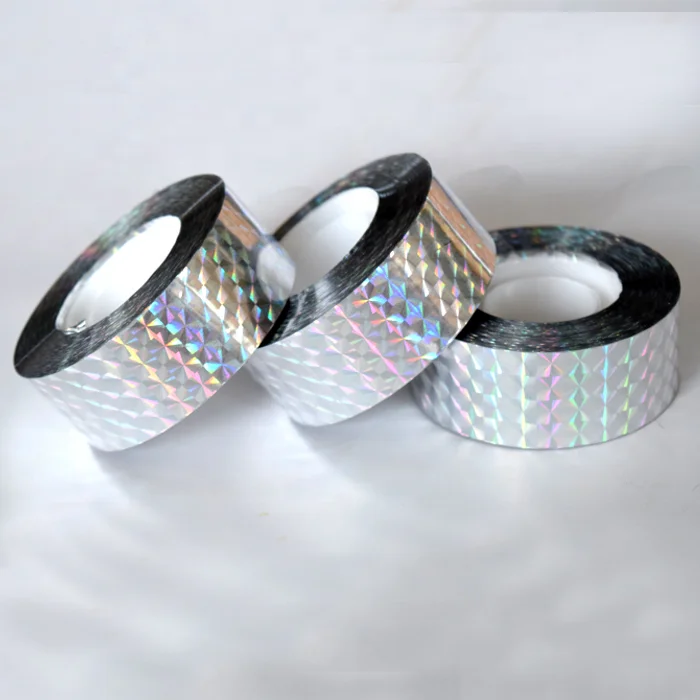 Scare Birds Reflective Tape, Holographic Tape Double Sided Glitter Tape for Pigeons Freckles Crows Starlings Swallows