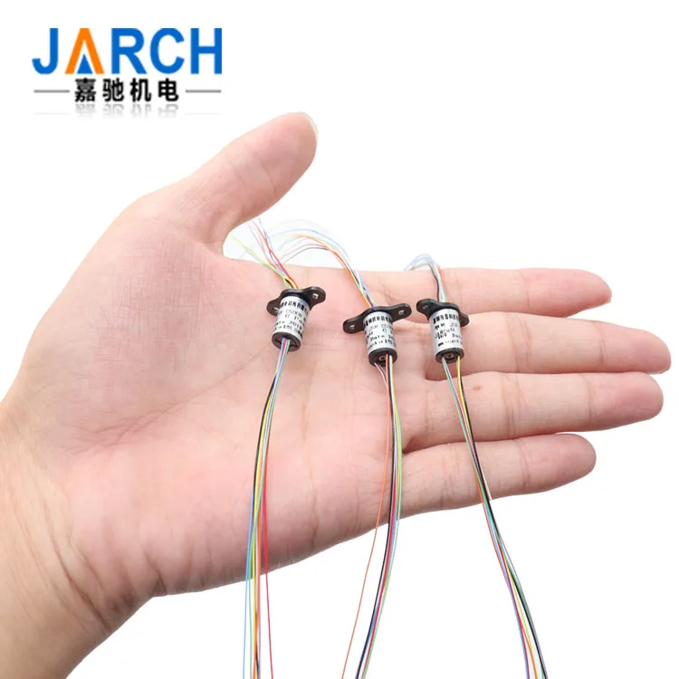 Stock Rotary Electrical Interface Mini Capsule 18 Circuits Micro Slip Rings