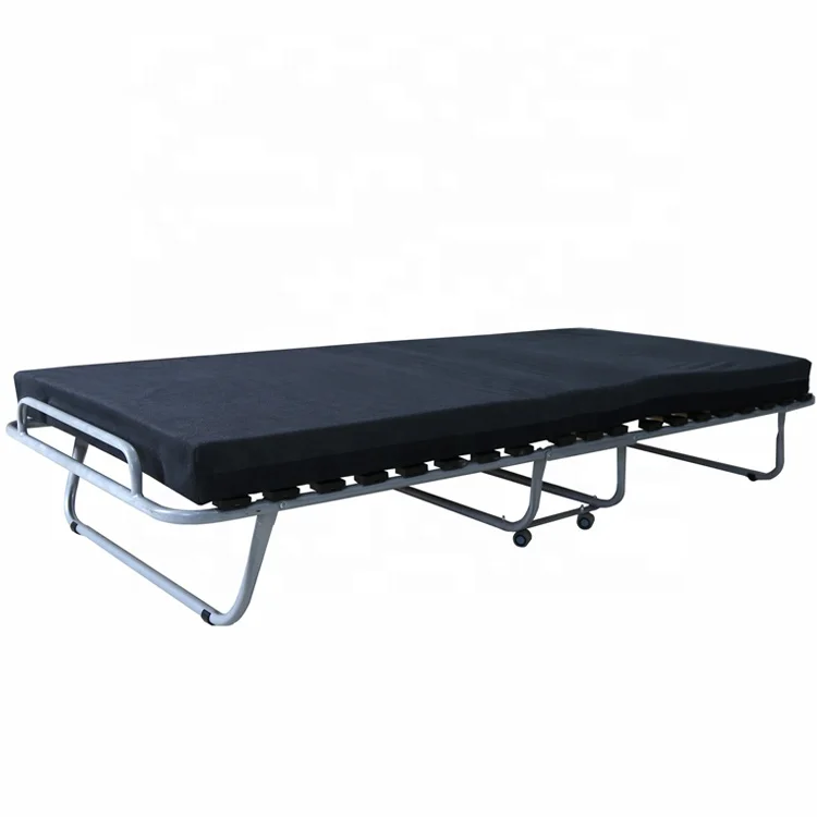 
Bedroom Furniture Single Hotel Extra Rollaway Folding Metal Bed single sofa cum bed mechanism Birch batten 