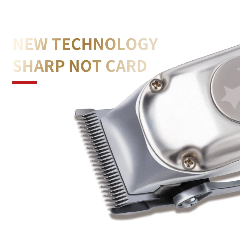 Kemei-1996 парикмахерской аккумуляторная машинка для стрижки волос Все металлическая электрическая машинка для стрижки волос мужские профессиональная машинка для стрижки бороды и усов; Машинка для стрижки