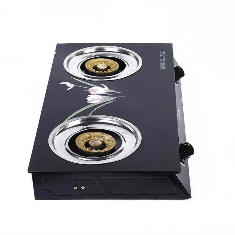 
Household Tempered Glass 2 Burner Gas Cooking Stove 