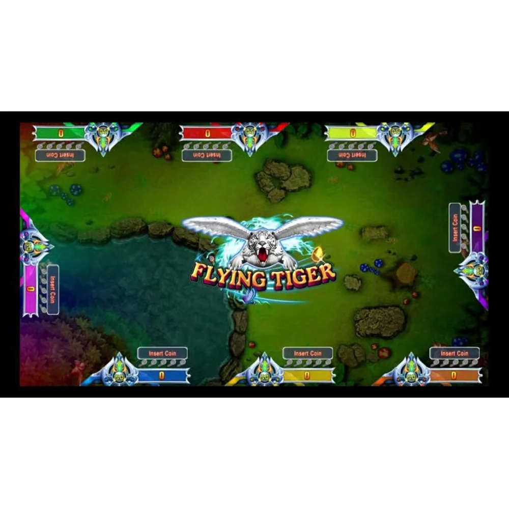 4~10 Player Fish Table Game Machine Flying Tiger Arcade Shooting Bird Fish Game Host Accessories
