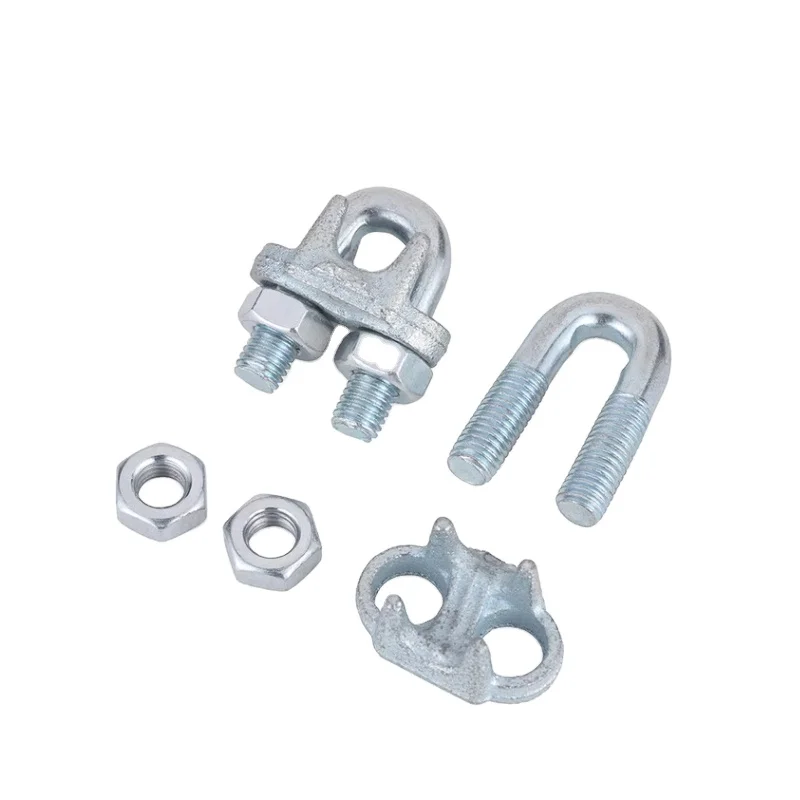 Hebei Factory Supply Fasteners Cable End Connections Clips Huge Quantity Wire Rope Clamps in Stock