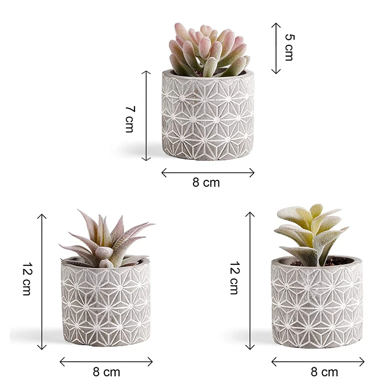 Primaison стекались Искусственные суккуленты небольших растений с декоративный искусственный пластмассовое растение для дома и прогулок; Модные тапочки для дома
