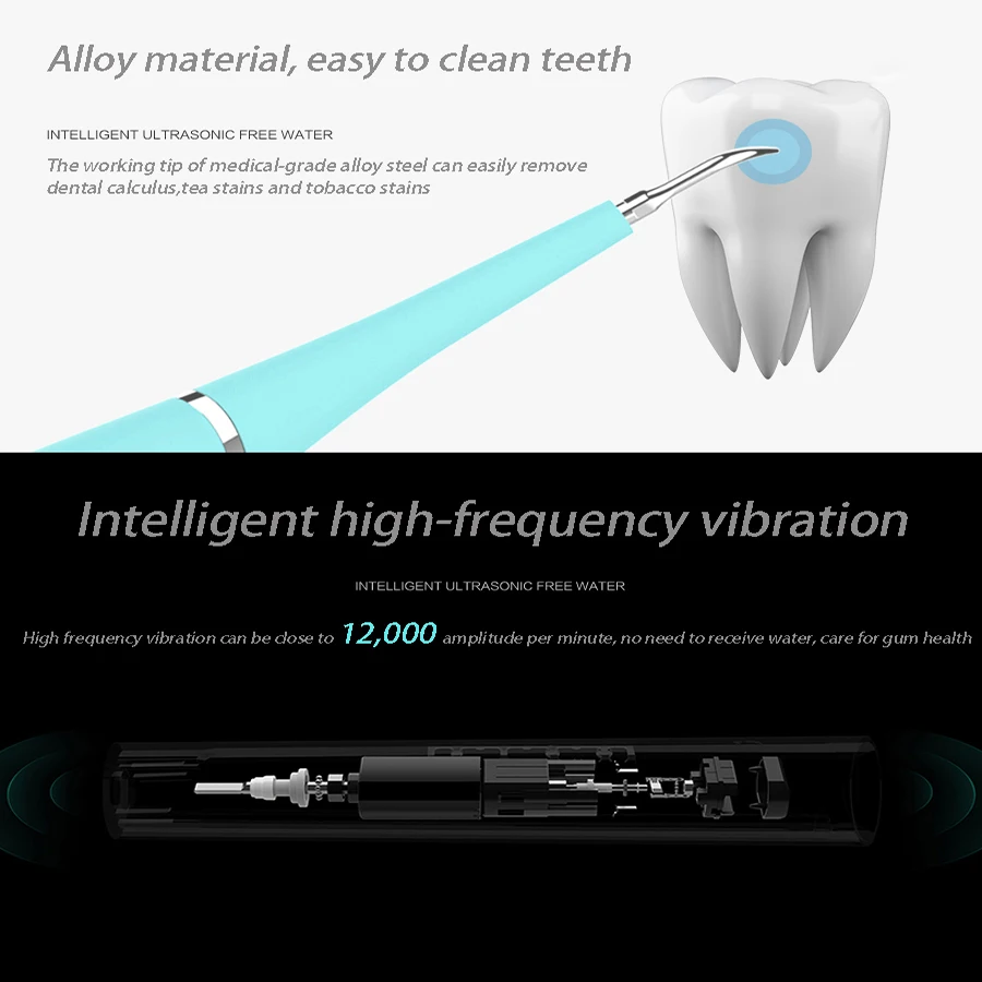 
MALKERT 2021 Rechargeable Water Flosser OEM Package Dental Ultrasonic electric teeth cleaner 