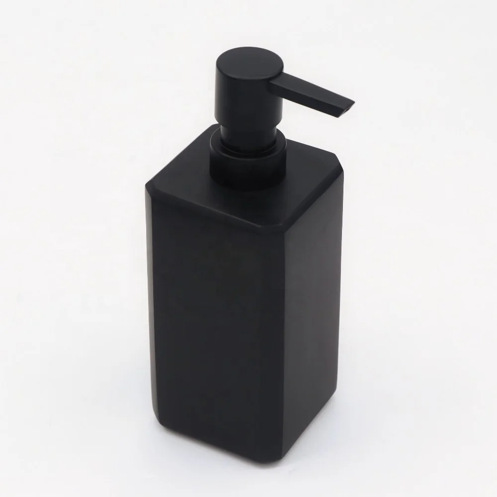 8 Pcs Matt Black Resin Bathroom Hardware Accessories Set Factory Direct Supply for 5-Star Hotels and Home Use