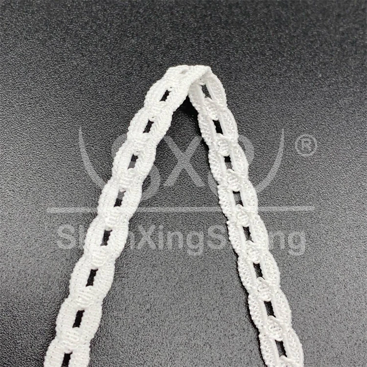 Customized Knitted Lace Ribbon Width 5mm Clothing Sewing Mesh Ribbon Underwear Decorative Edge