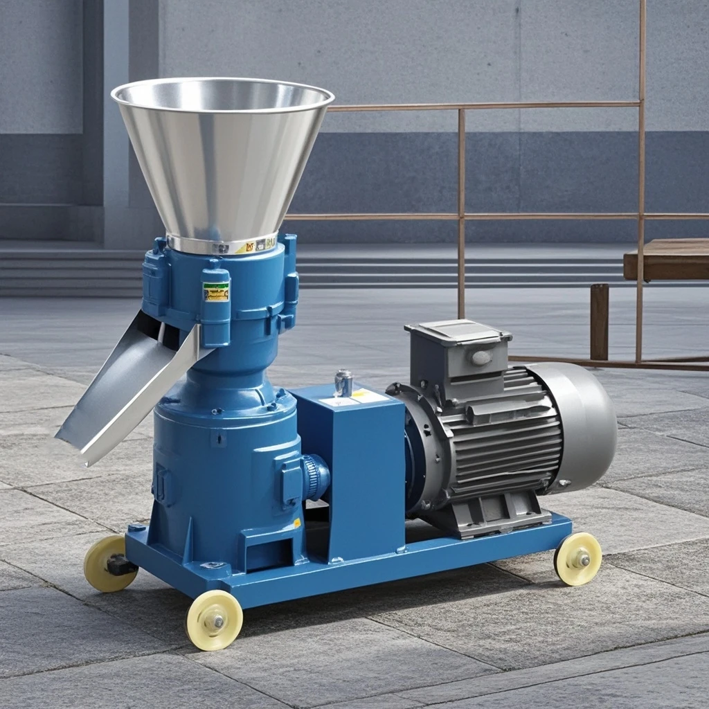 JZ 150-200kg/h Small Animal Feed Pellet Machine Diesel Powered Feed Processing Machine for Poultry