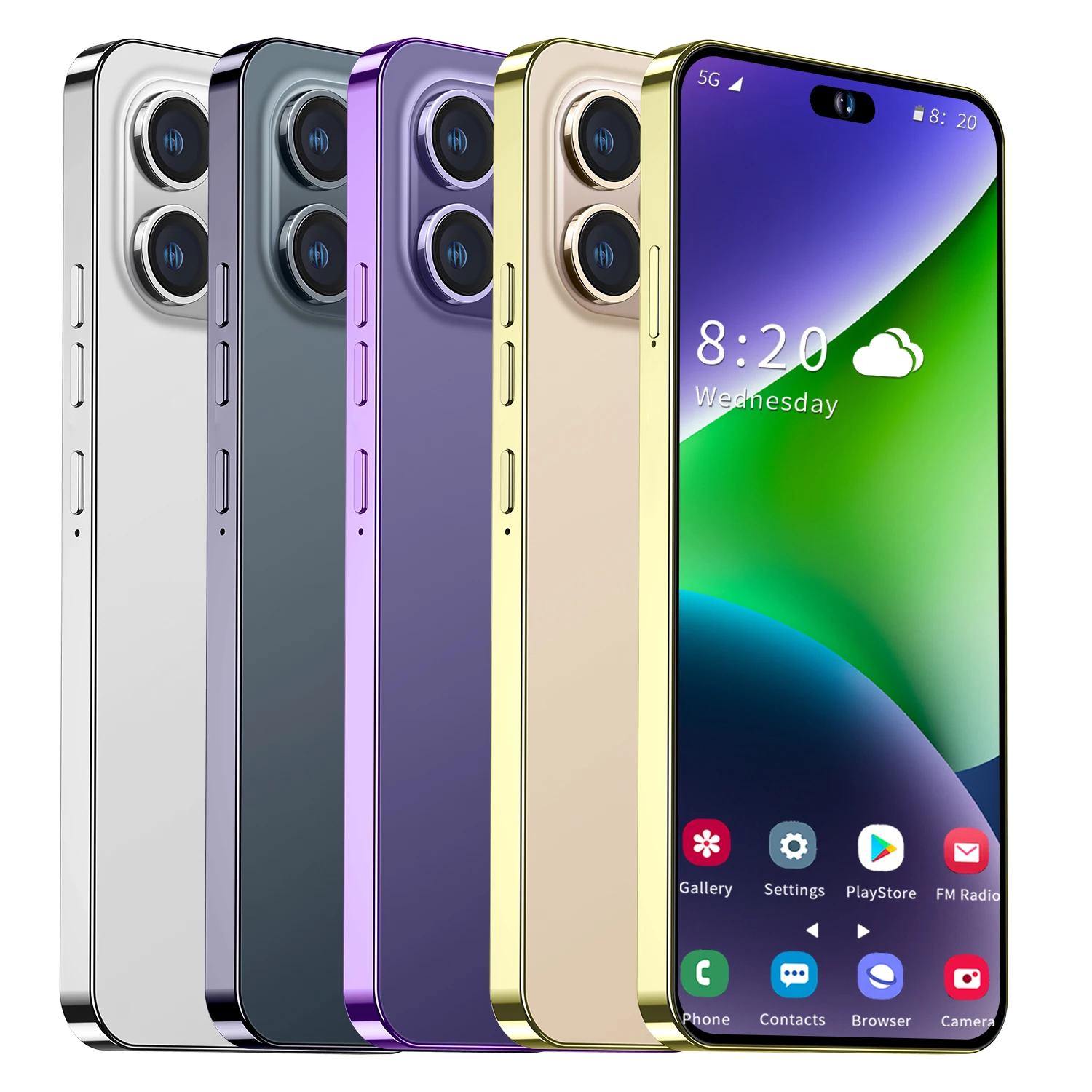 High Quality i14 Pro MAX 5G 7.3Inch Original Mobile Phone 12GB+512GB Large Memory Smart Phone Beauty Camera Gaming Cellphone