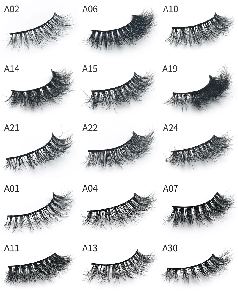 
Custom Eyelash Packaging Book Easy Wearing And Soft Mink Strip Eyelashes Real Mink Fur Eyelashes Book 