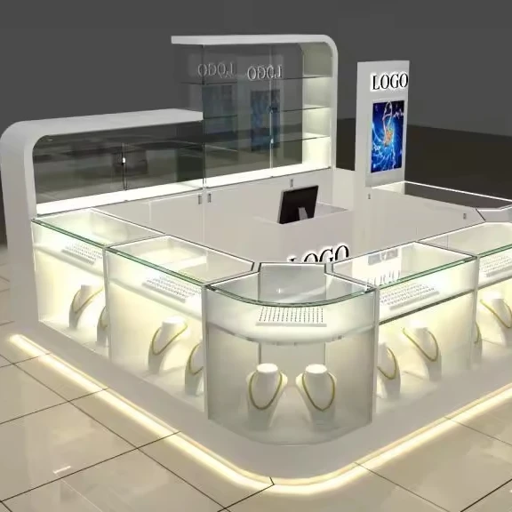 Professional Custom Luxury Jewelry Store Design Jewelry Store Display Showcase Jewelry Store Display For Shopping Mall