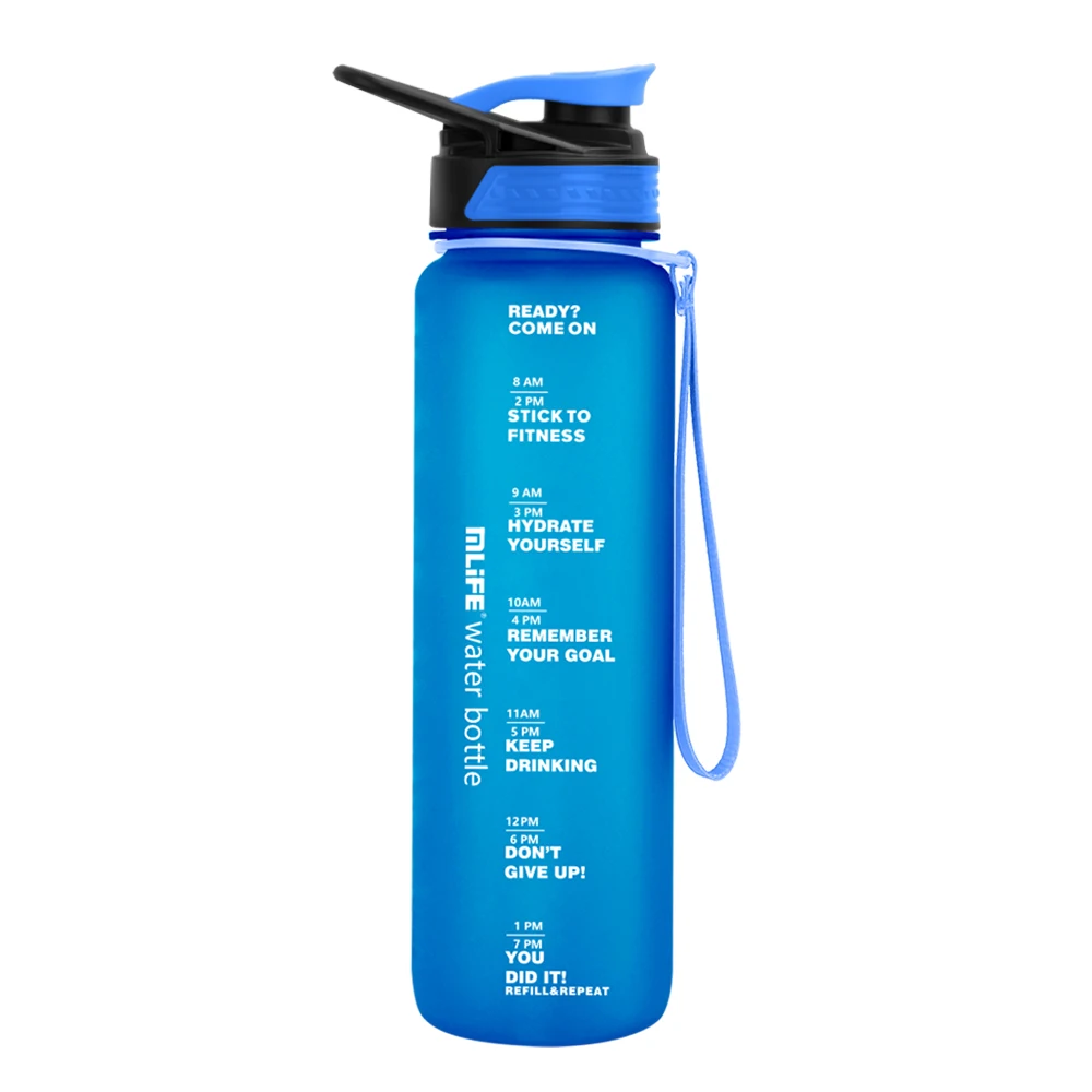 1000ml school water bottle big capacity bpa free kids plastic water bottle with straw