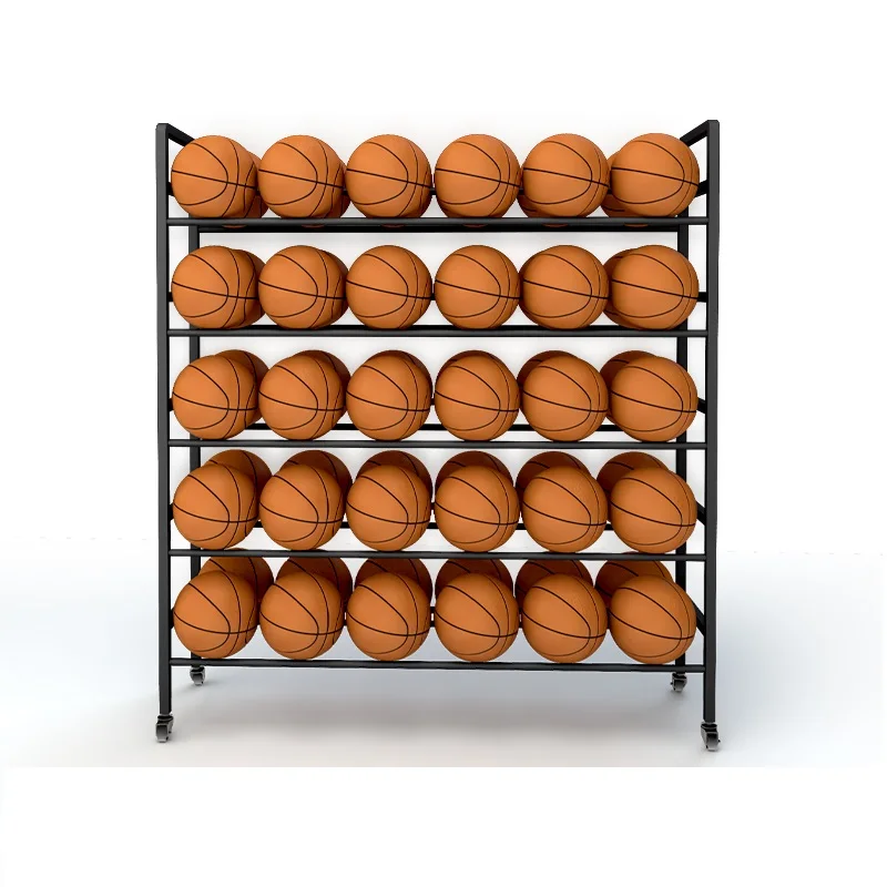High-Capacity Sport Ball Storage Racks Football Stand Soccer Ball Rack Football Training Equipment