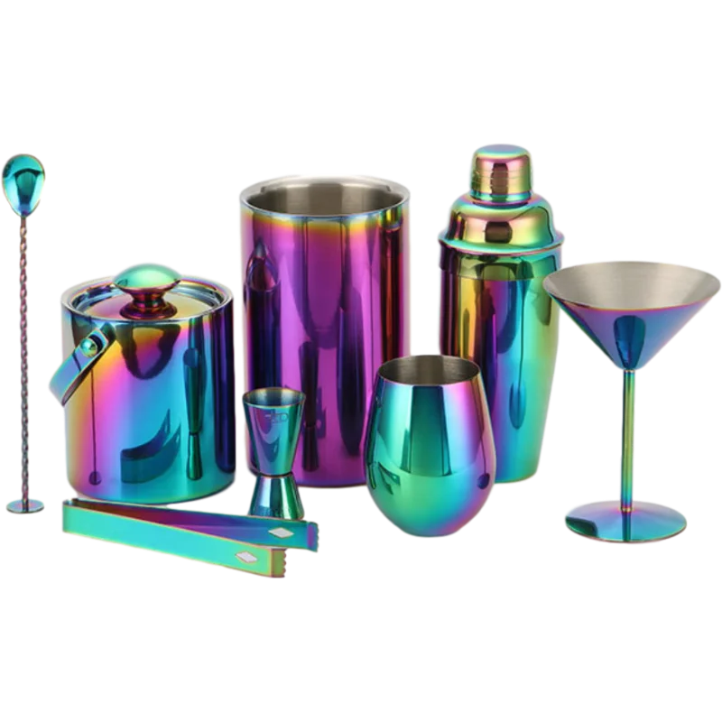 8 pieces Stainless steel Cocktail shaker set Bar tools set Cocktail kit Bartender Kit Barware Bartending Tool Kit