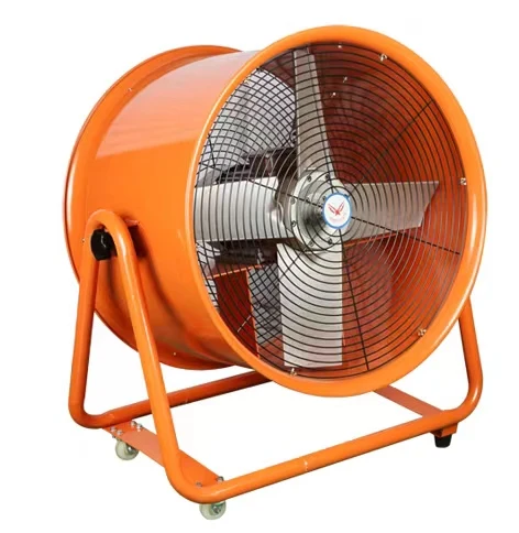 24inch 600mm  Professional automation hand push with wheel portable ventilation exhaust fan Movable Axial Flow Fan PL