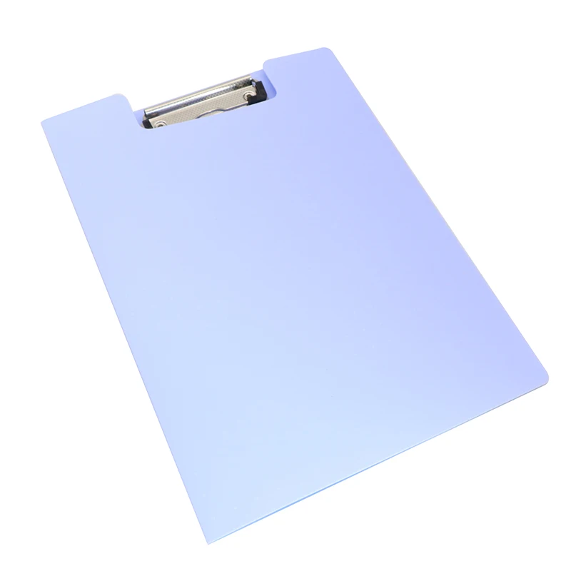 A4 Foldable Presentation Clip Board Pastel Colors Foldover Clipboard Custom Logo Plastic Waterproof Sturdy Folder For School