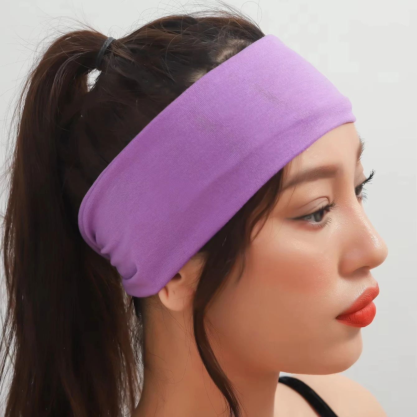 New Arrivals Yoga Sports Headband Women Absorption Running Head Band Simple Fitness Headband