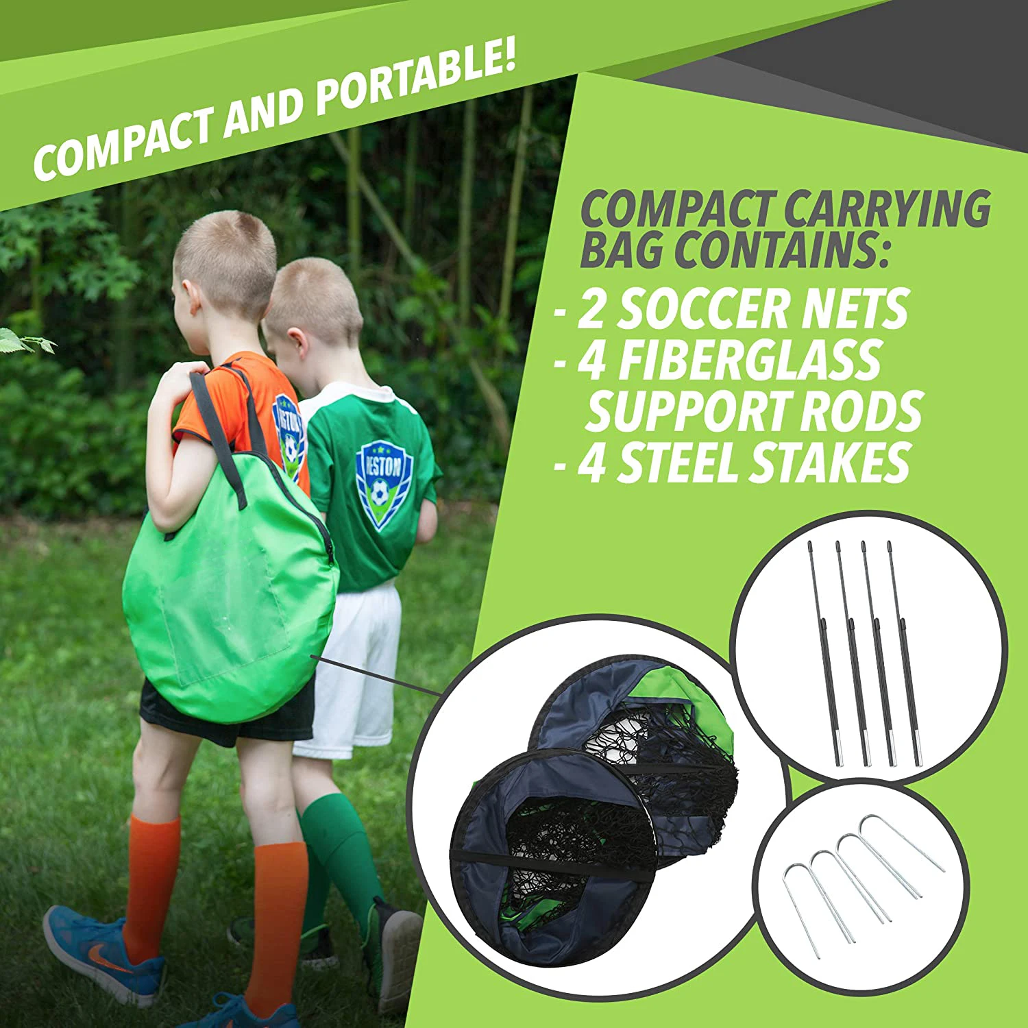 Mini football soccer goal Easy Fold And Set up Soccer Goal for Kids