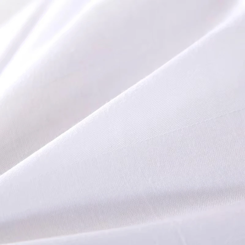 5 Stars Hotel Bedding Set Pure Cotton Satin Strip Bed Line Duvet Cover Sheet