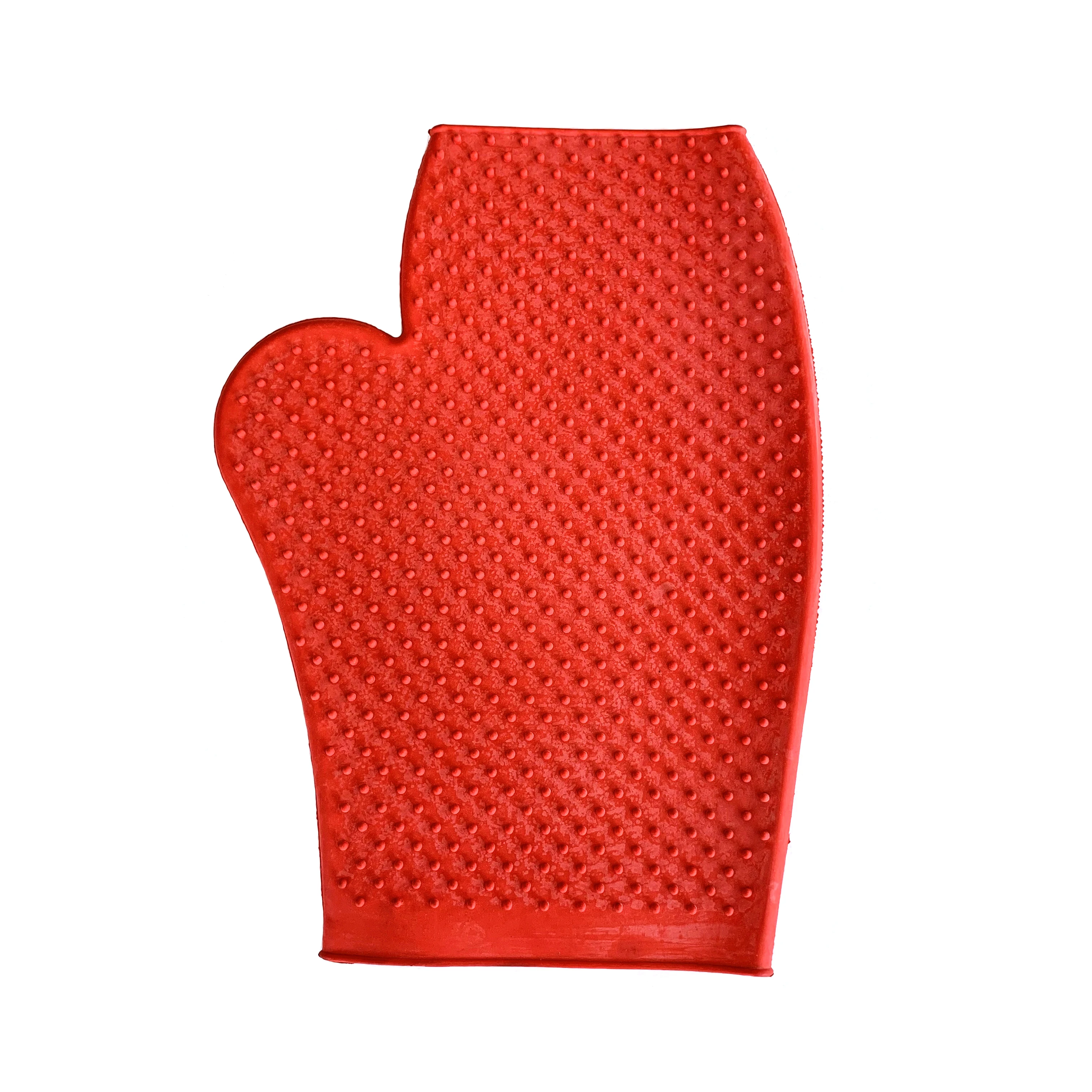 Horse Hair Remove and Bathing Rubber Massage Mitt