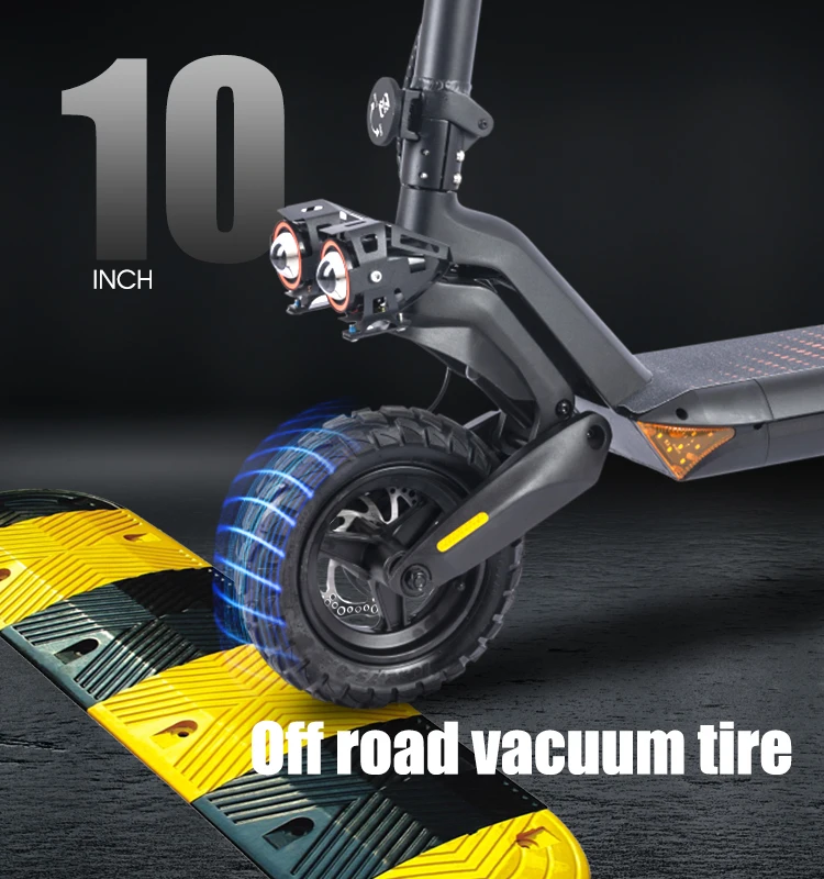 China factory stock 800w powerful motor 48v 10ah lithium battery off-road scooter T8 foldable adult fast electric scooter