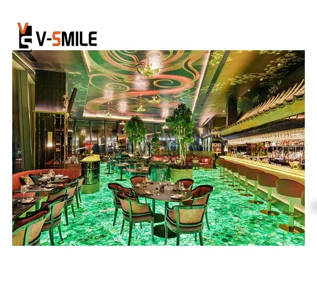 Green Agate countertop Backlit large agate slab for flooring and wall panel