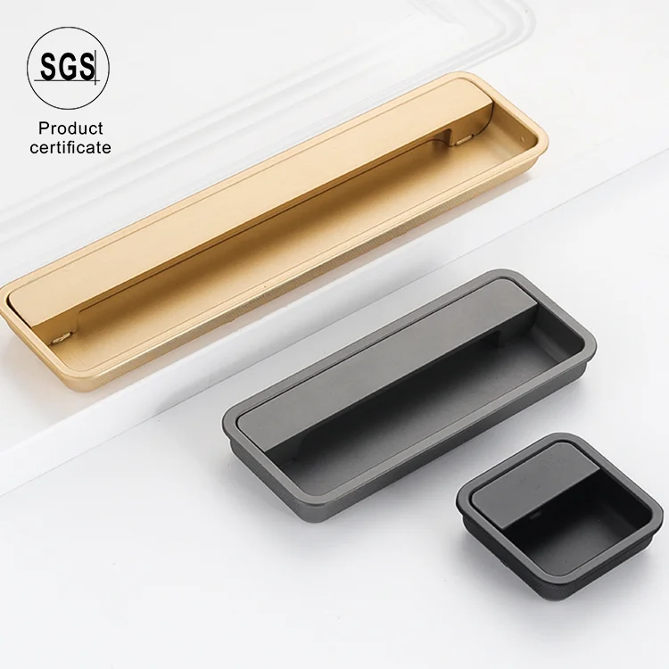 Cheap Modern Design Luxury Zinc Drawer Wardrobe Pull Handles Kitchen Knobs Cabinet Handle For Furniture Hardware