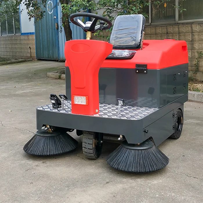 Driving type battery Ride On Automatic Road Sweeper