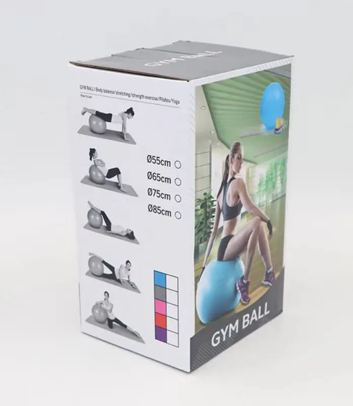 ONESTARSPORTS оптовая продажа логотип под заказ 55 см Красочный Высококачественный мяч для занятий спортом фитнесом облаком йогой