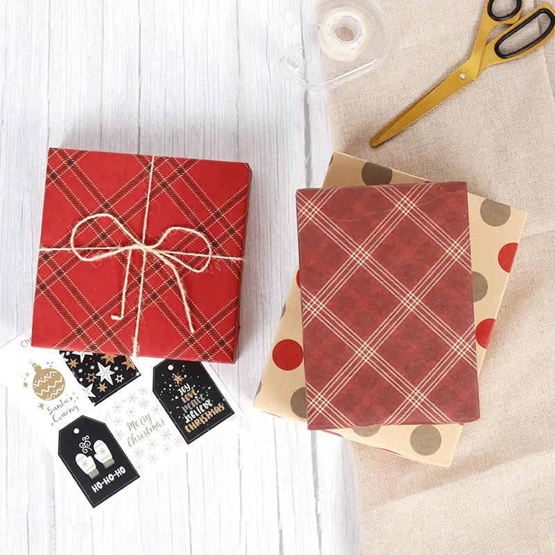 Craft Paper Colorful Star Dots Wrapping Paper Roll For Wedding Kids Birthday Holiday Baby Gift Wrap Crafts Paper Decor