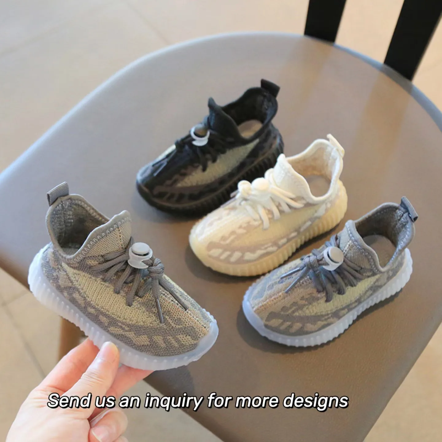 2022 New Design Spring Autumn Trendy Children Casual Shoes Kids Sneakers Child Sport Yeezy Shoes