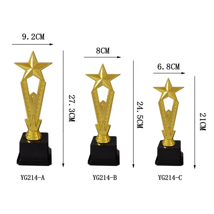 Yiwu Collection Professional Star Trophies Customized Students Trophy Cup Award Wholesale Winner Souvenir Trophy
